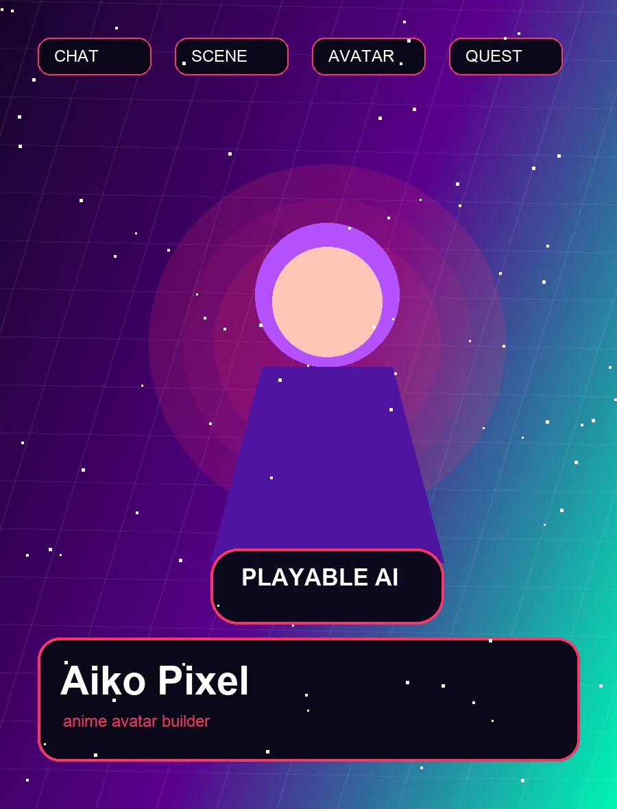 Identity setup with a fictional adult AI companion